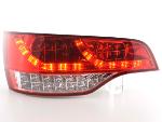 Paire de feux arrire Audi Q7 06-09 Led Rouge Chrome