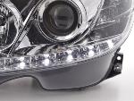 Paire de feux phares Daylight Led Mercedes Classe C W204 07-10 Chrome
