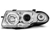 Paire de feux phares Opel Astra F 94-97 Angel eyes chrome