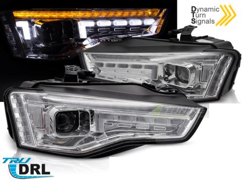 Paire de feux phares Audi A5 11-16 Xenon DRL LED Dyn chrome