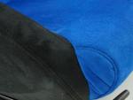 Paire de siege baquet Columbus Tissu Bleu Noir Inclinable