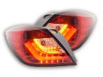 Paire feux arrire Opel Astra H GTC 2004 a 2008 Rouge Chrome Led LTI