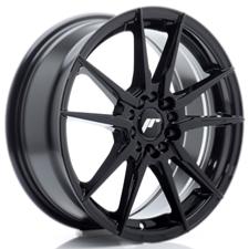 Jante JR Wheels JR21 17x7 ET40- 4x100/114,3 - Noir Brillant