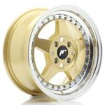 Jante JR Wheels JR6 15x7 ET35 - 4x100 - Gold Machined lip