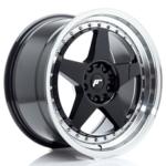 Jante JR Wheels JR6 18x9,5 ET22 - 5x114.3/5x120 - Gloss black Machined lip