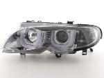 Paire de feux phares Angel Eyes BMW serie 3 E46 Break 02-05 chrome