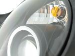 Paire de feux phares Design Mercedes CLK W208 de 98-02 Noir