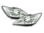 Paire de feux phares Design Led Ford Focus 2 C307 de 08-10 Chrome