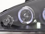 Paire de feux phares Angel Eyes Ford Focus 1 de 98-01 Noir