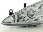 Paire de feux phares Angel Eyes Peugeot 307 de 01 a 06 chrome