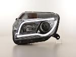 Paire de feux phares Daylight Led Dacia Duster 10-13 chrome