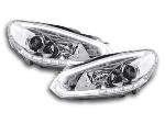 Paire de feux phares Daylight led DRL VW Golf 6 de 08-12 chrome