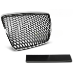 Calandre pour Audi A6 C6 de 2009 a 2011 look Sport chrome noir