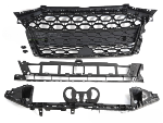 Calandre pour Audi A3 8Y de 2019 a 2024 Look Sport Noir Brillant PDC