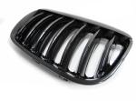 Paire de grilles de calandre BMW X5 E53 de 2004 a 2006 Noir brillant