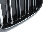 Paire grilles calandre BMW serie 5 E39 95-03 look sport noir glossy