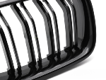 Paire grilles calandre BMW serie 5 F10 / F11 de 2010 a 2016 Look sport noir brillant