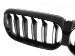 Grille de calandre avant BMW Serie 6 G32LCI de 2020 a 2023 Noir brillant