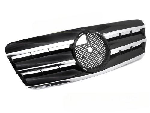 Grille calandre Mercedes CLK W208 de 1997 a 2003 Noir Chrome