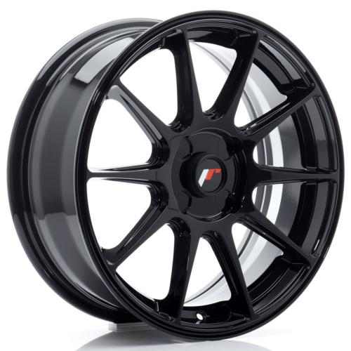 JR Wheels JR11 17x7 ET20-38 - 4 trous sur mesure - Noir brillant