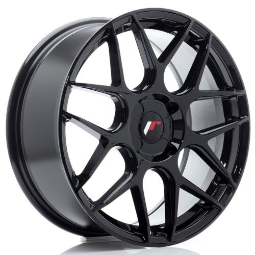 Jante JR Wheels JR18 18x7,5 ET20-40 - 4 trous sur mesure - Noir brillant