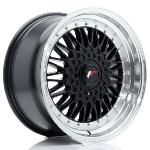 Jante JR Wheels JR9 17x8.5 ET20-35 Blank Glossy Black w/Machined Lip
