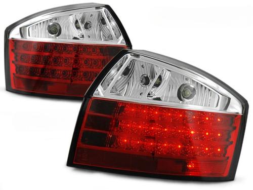Paire de feux arriere Audi A4 berline de 10/2000 a 10/2004 LED rouge et blanc