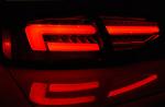 Paire de feux arriere Audi A4 B8 12-15 berline FULL LED rouge fume