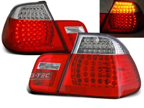 Paire de feux arriere BMW serie 3 E46 Berline 98-01 LED rouge blanc