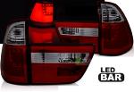 Paire de feux arriere BMW X5 E53 99-03 LED BAR rouge Fume