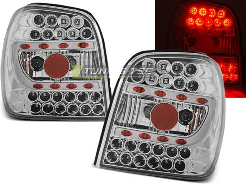 Paire de feux arriere VW Polo 6N 94-99 LED chrome