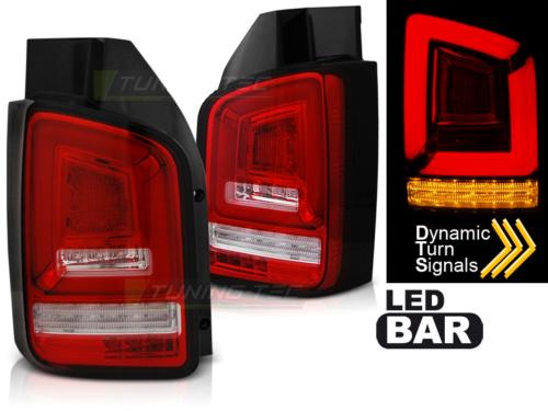 Paire de feux VW T5 03-09 Full LED rouge blanc