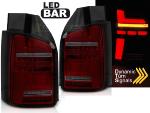 Paire de feux VW T6 15-19 FULL LED BAR DYN Rouge Fume