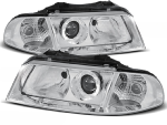 Paire de feux phares Audi A4 B5 de 1999 a 2000 design chrome