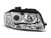 Paire de feux phares Audi A3 8P 03-08 angel eyes chrome