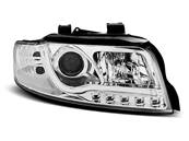 Paire de feux phares Audi A4 de 2000 a 2004 Tube Light DRL chrome led