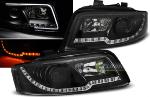 Paire de feux phares Audi A4 00-04 Daylight led LTI noir cligno led