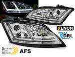 Paire de feux phares Audi TT 8J 06-10 Xenon Led DRL chrome AFS