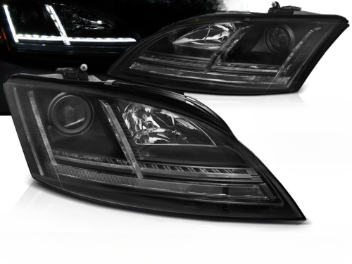 Paire de feux phares Audi TT 8J de 2006 a 2010 xenon Led DRL Noir AFS
