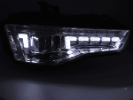 Paire de feux phares Audi A5 B8 de 2011 a 2016 DRL Led Dyn chrome