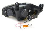 Paire de feux phares BMW X5 E70 07-13 TubeLight DRL Noir