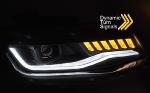 Paire de feux phares Chevrolet Camaro 16-18 Xenon Led dyn Noir