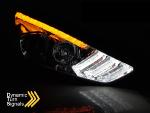 Paire de feux phares Ford Focus 15-18 LED DRL chrome