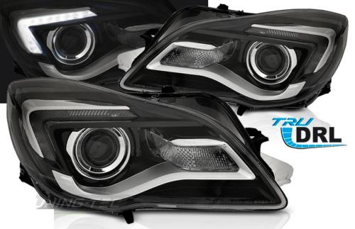 Paire de feux phares Opel Insignia 13-17 LED DRL noir