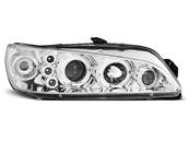 Paire de feux phares Peugeot 306 97-01 angel eyes chrome