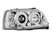 Paire de feux phares Renault Clio 90-95 angel eyes chrome