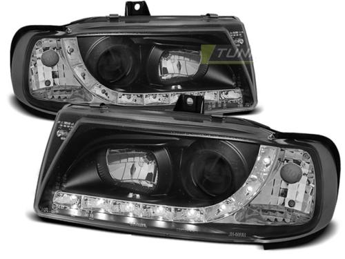 Paire de feux phares Volkswagen Polo 6N 1994-1999 Daylight led noir