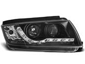 Paire de feux phares Skoda Fabia 99-08 Daylight led noir