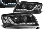 Paire de feux phares Skoda Fabia 99-08 Daylight led Noir