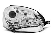 Paire de feux phares VW Golf 5 03-08 Xenon Daylight led chrome